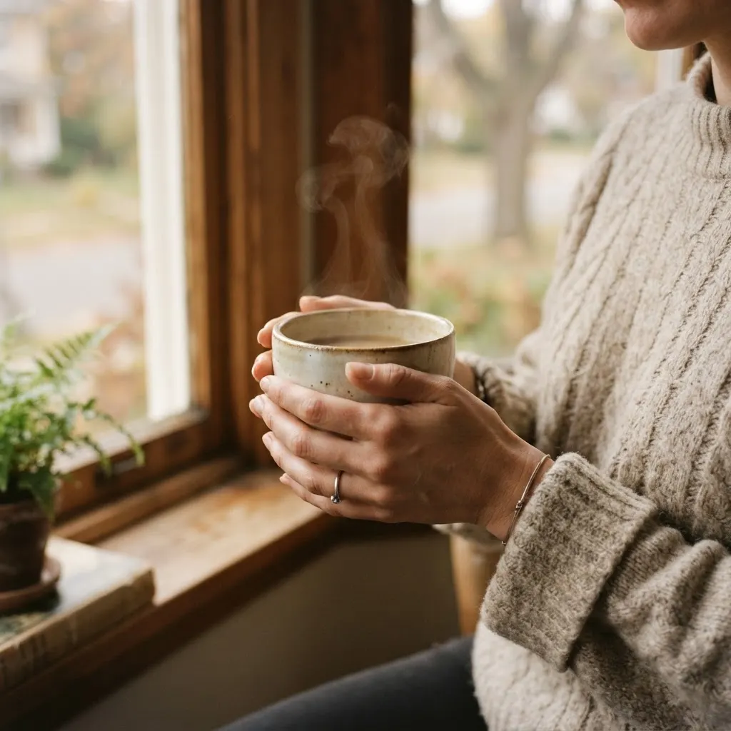 Café junto a la ventana