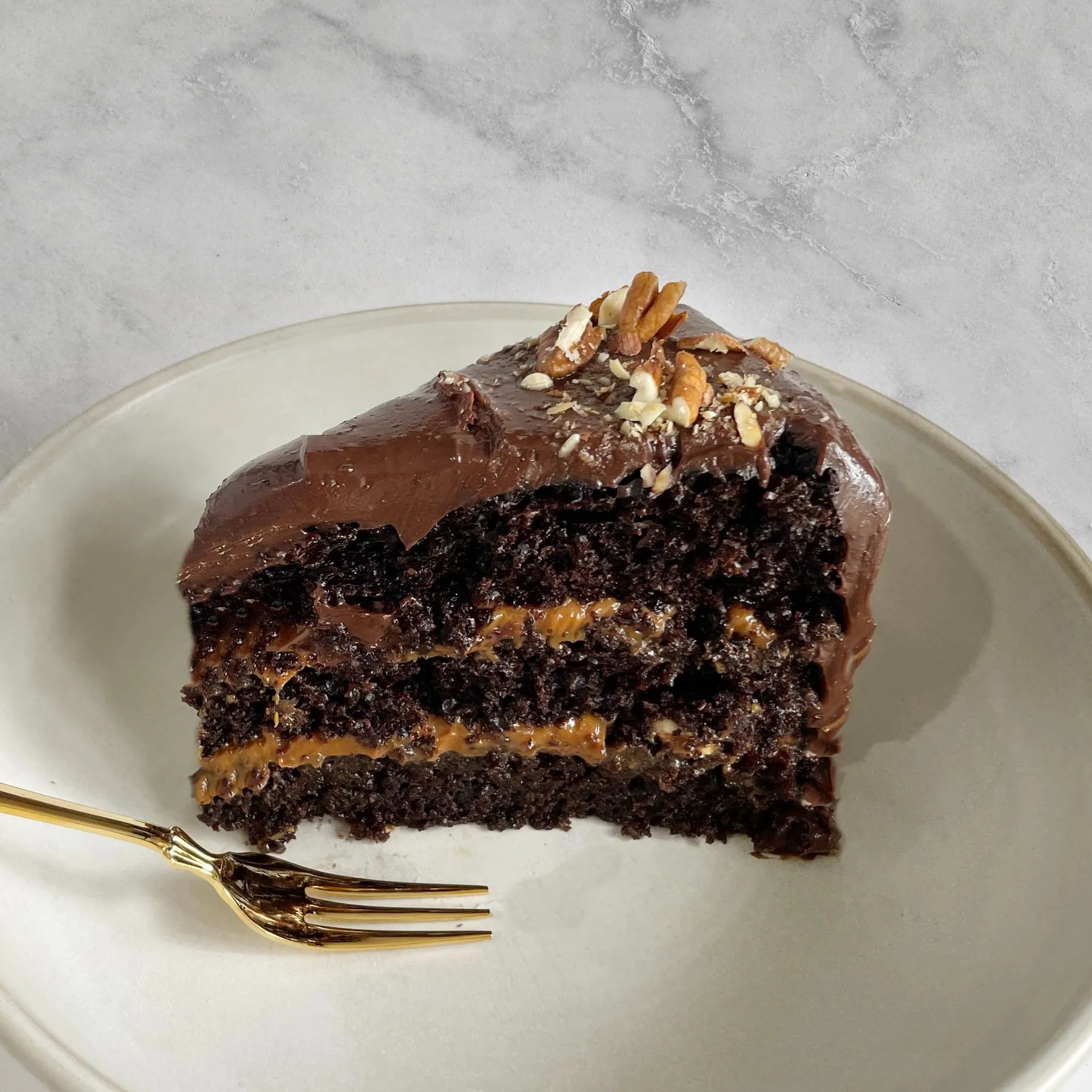 Torta de chocolate (porción)